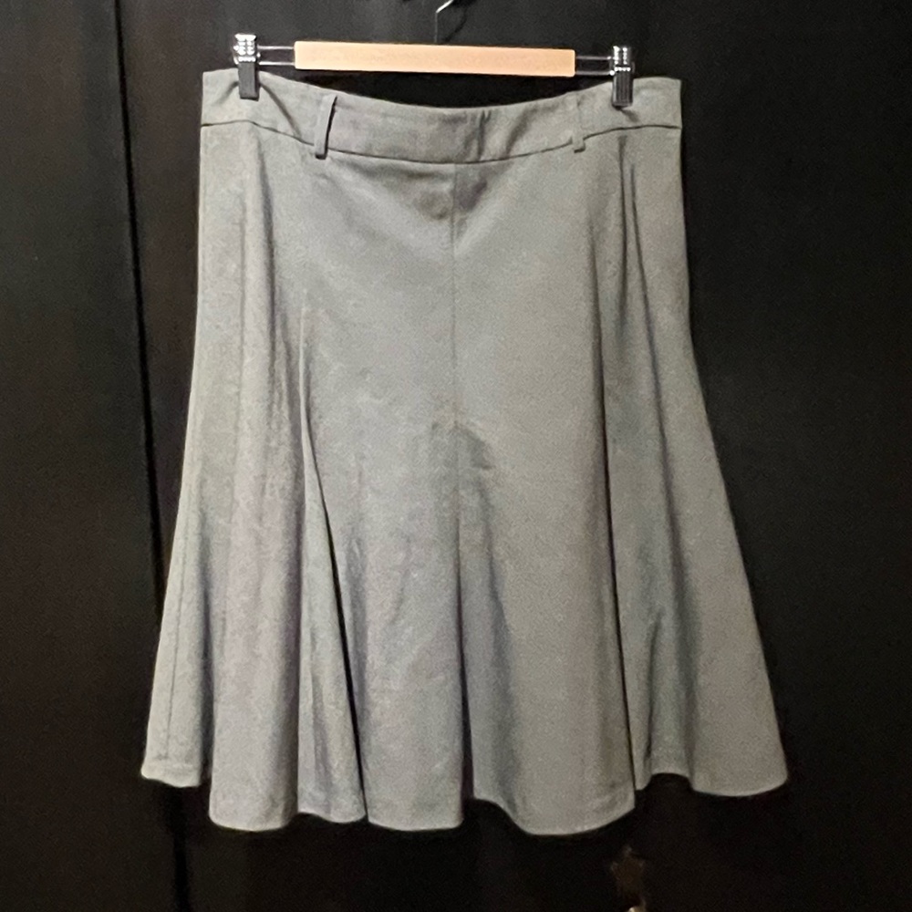 Rafaella Light Gray Flared Skirt